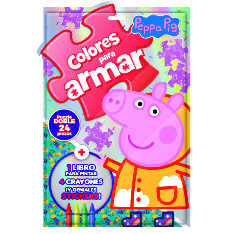 Colores para armar Peppa Pig The Garage