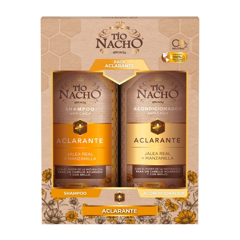 Pack Tio Nacho shampoo+acondicionador aclarante 415ml