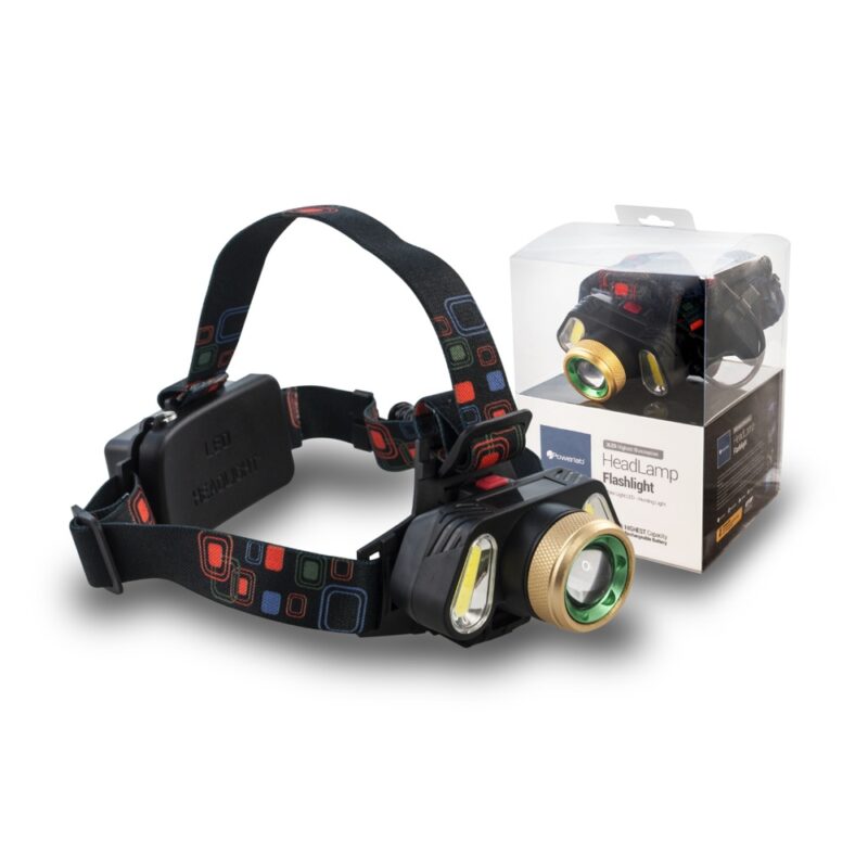 Linterna Powerlab led de cabeza 3 led zoom