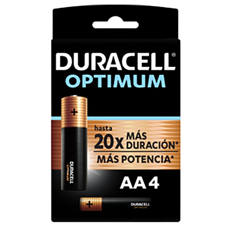Pila alcalina Duracell optimum blíster AAx4