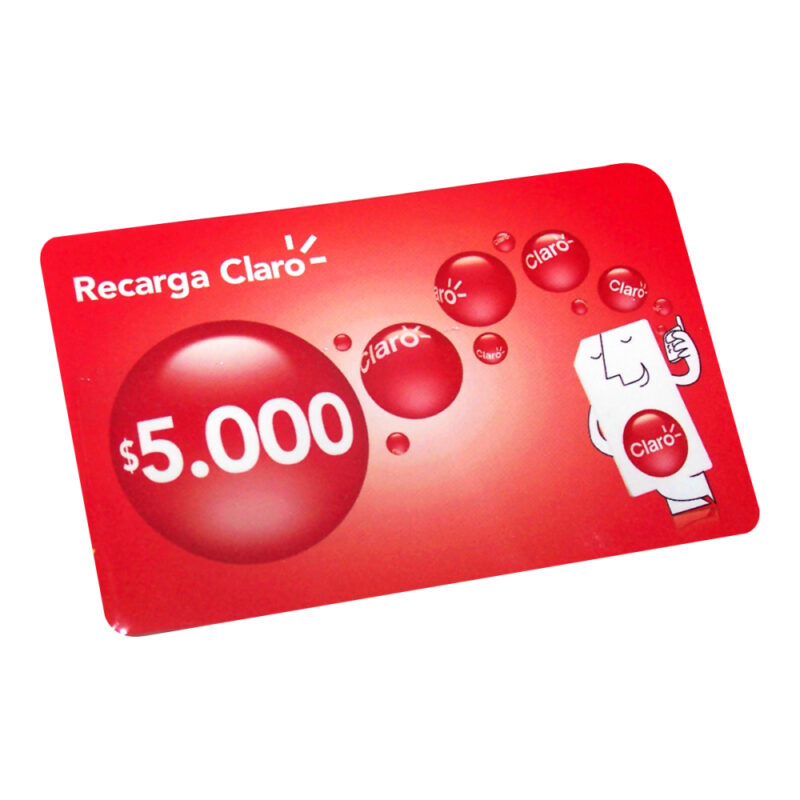 TARJ CLARO 5.000 (Iva ret.)