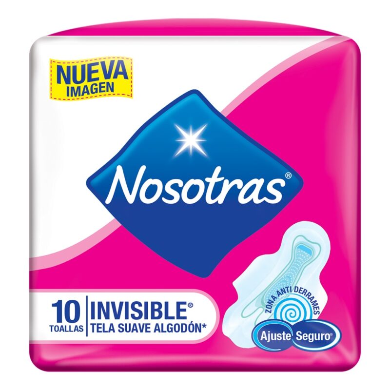 Toalla femenina Nosotras invisible suave 1x10ud