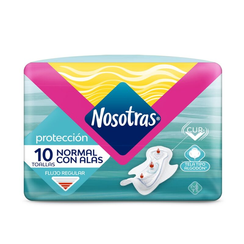 Toalla higienica Nosotras normal suave c/alas 1x10ud