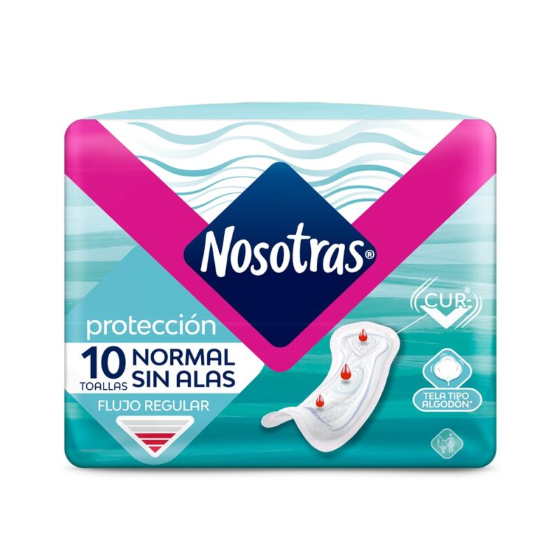 Toalla higienica Nosotras normal anatómica s/alas 1x10ud