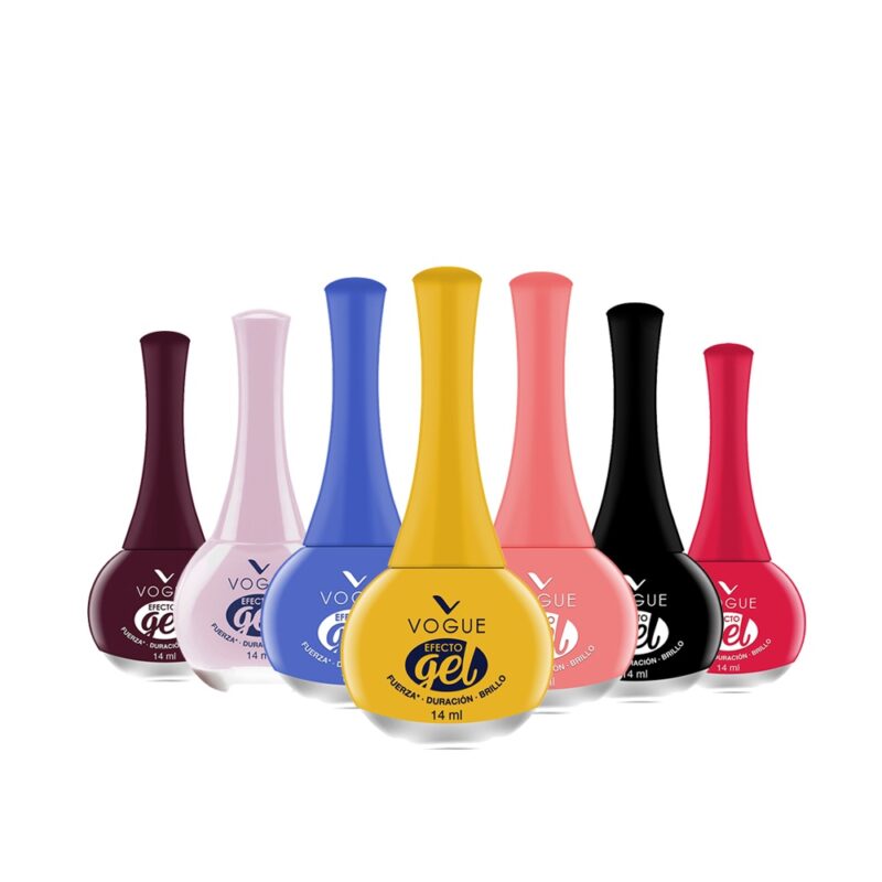 Esmalte uñas Vogue efecto gel color 14ml x6ud
