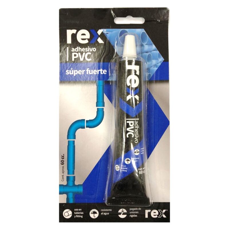 Adhesivo pvc Rex estuche 60cc
