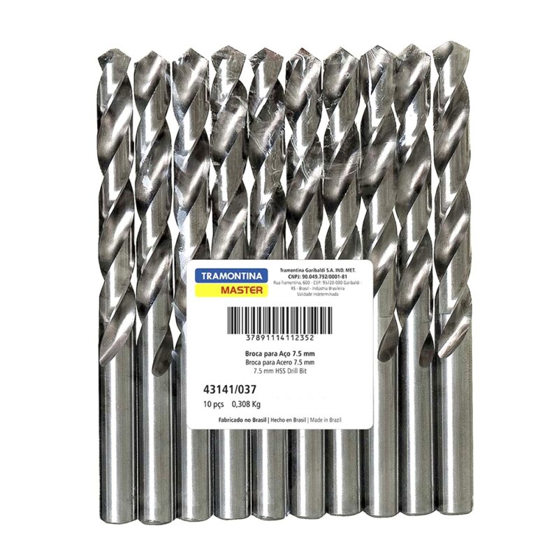 Broca para acero Tramontina 7.0 mm 10u