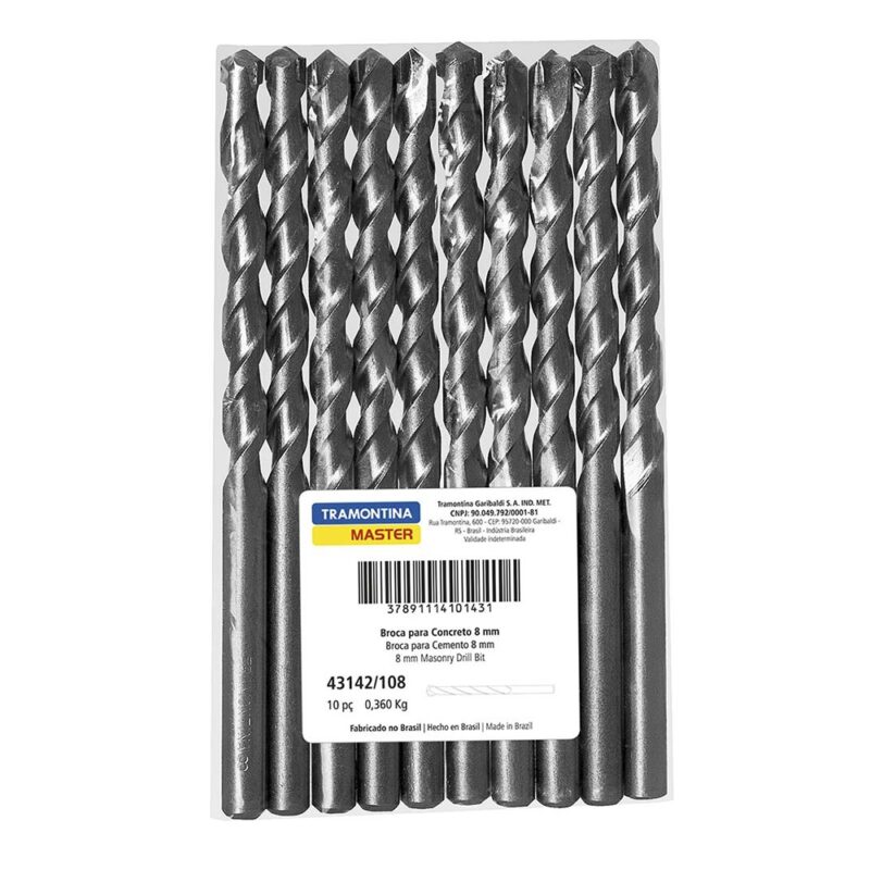 Broca para concreto Tramontina6.0x 100mm 10u