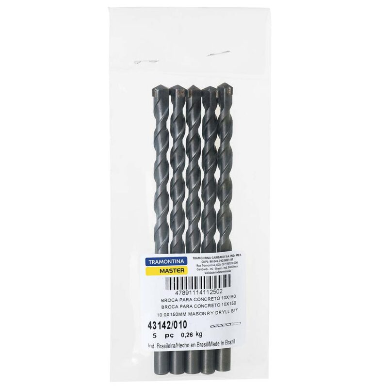 Broca para concreto Tramontina 12.0x 150mm 5u