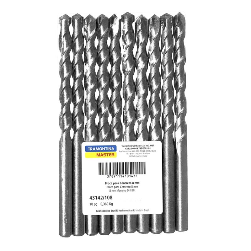 Broca para concreto Tramontina 5.0x 85mm 10u