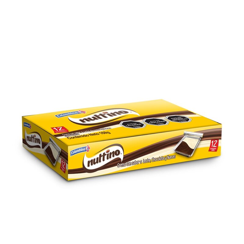 Caramelo crema de leche chocolate y nueces Nuttino x 12ud