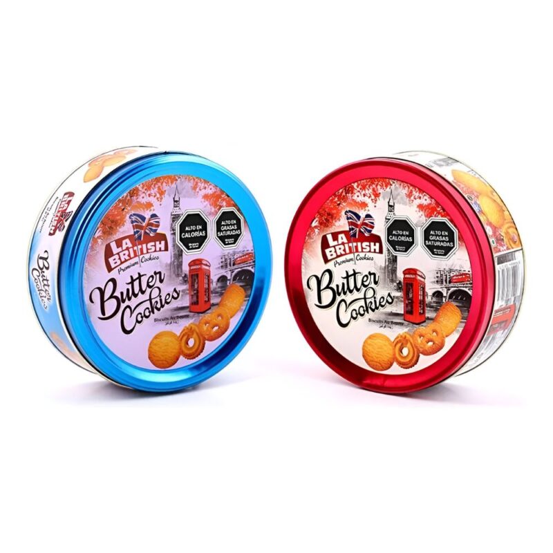 Galletas mantequilla La British 400gr Azul/Rojo