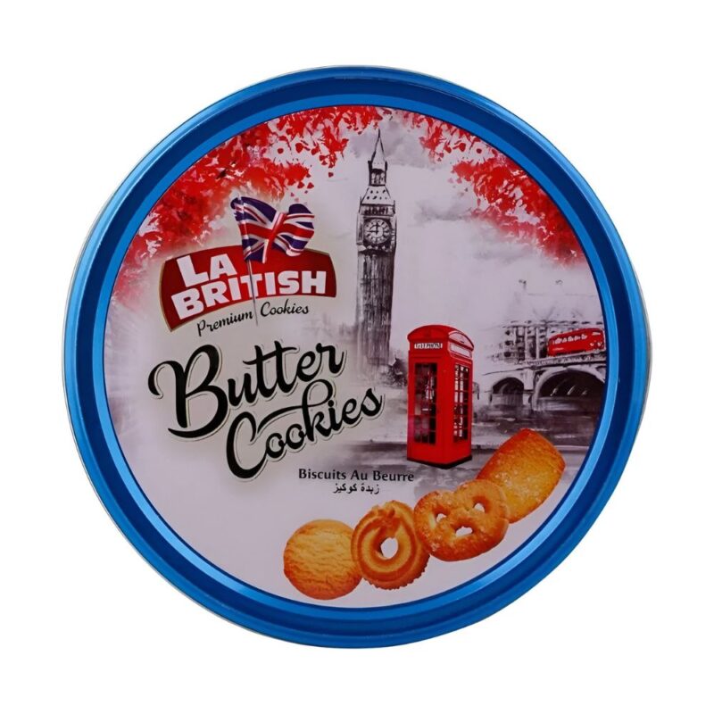 Galletas mantequilla La British 400gr Azul/Rojo