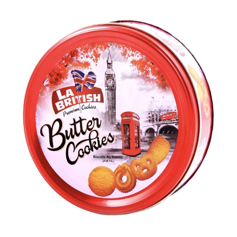 Galletas mantequilla La British 400gr Azul/Rojo