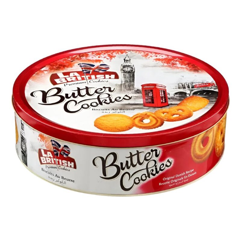 Galletas mantequilla La British 400gr Azul/Rojo
