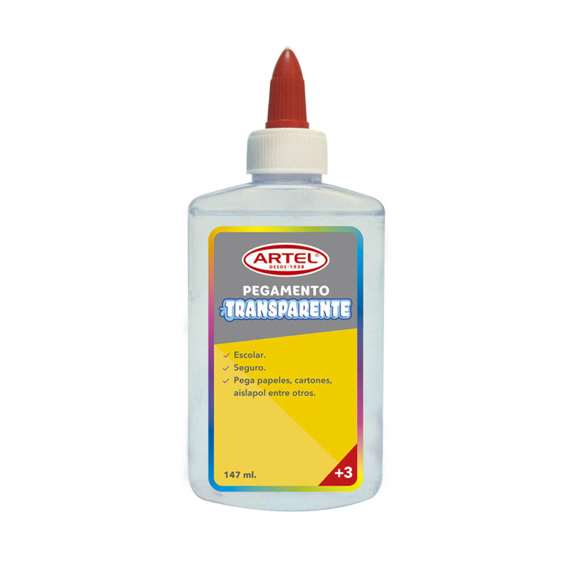 Pegamento escolar transparente de 147ml