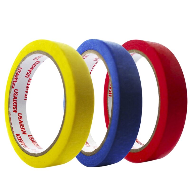 Cinta papel crepe Usatape 18mm x 20mt Colores
