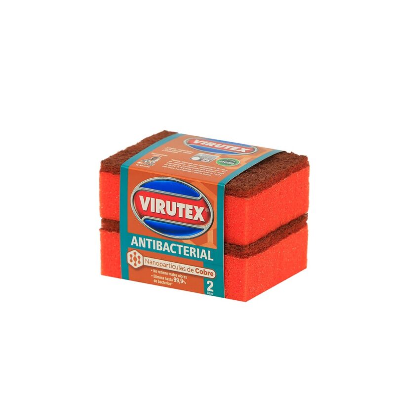 Esponja lisa cobre Virutex x2 creativa