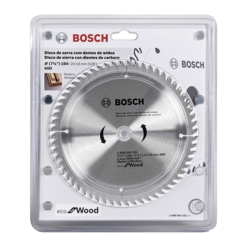 Disco de sierra circula Bosch ECO 184 71/4p x 60D