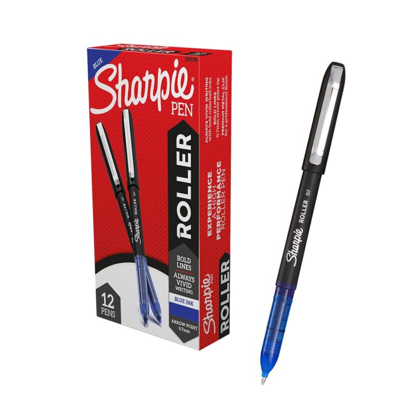 Sharpie roller ball punta fina 0.7mm Azul caja x12ud