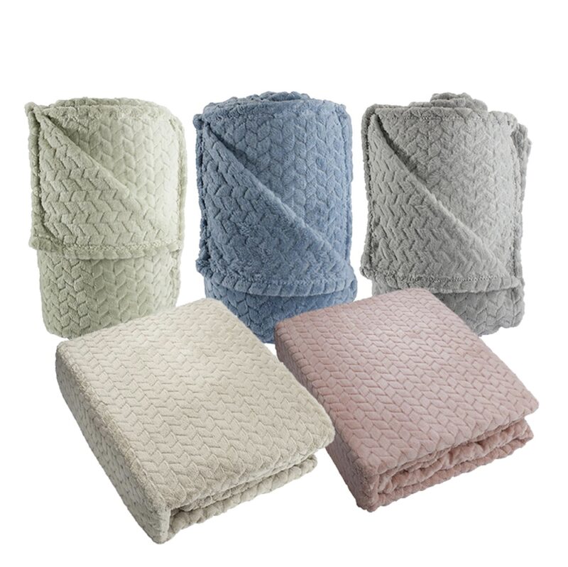 Frazada Andes jacquard flannel 2 plaza
