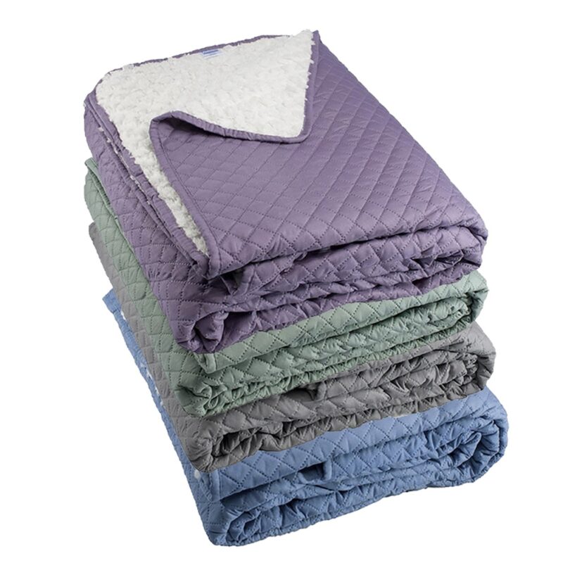 Quilt Andes sherpa liso 1.5 plaza