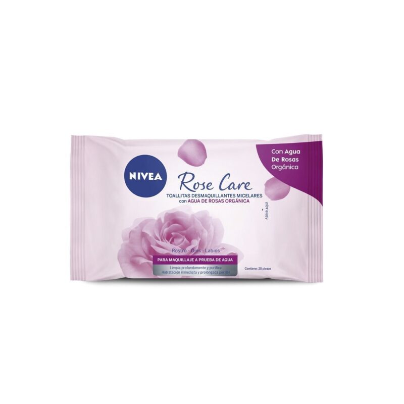Toallitas desmaquillante Nivea Rose care 1x25ud