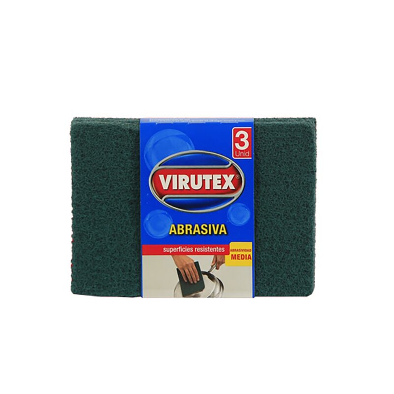 Esponja fibra Virutex clásica x3ud