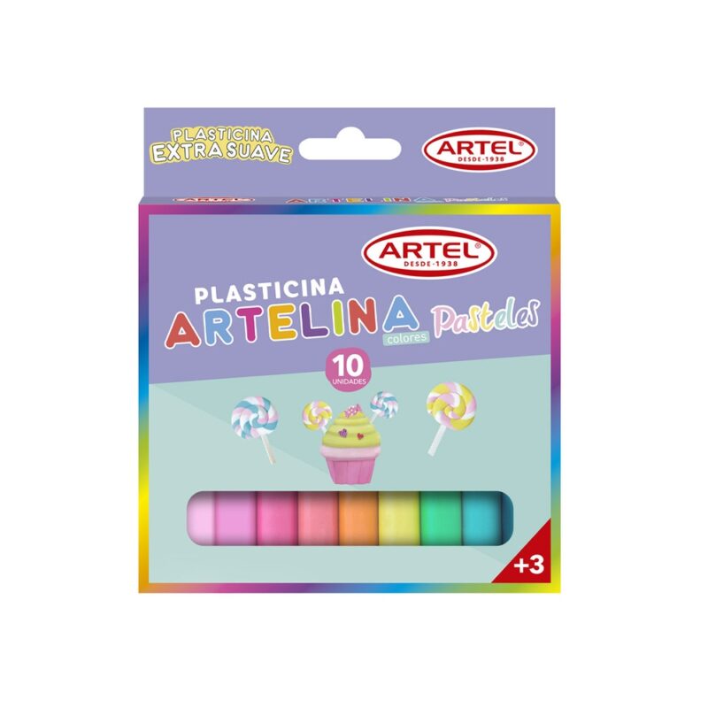 Plasticina pastel 10ud