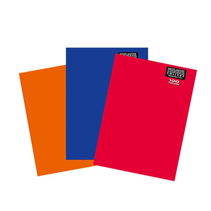 Cuaderno Proarte college liso 100 hjs 7mm x10ud