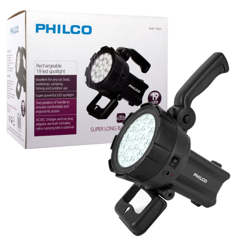 Linterna Foco recargable Philco 19 Led