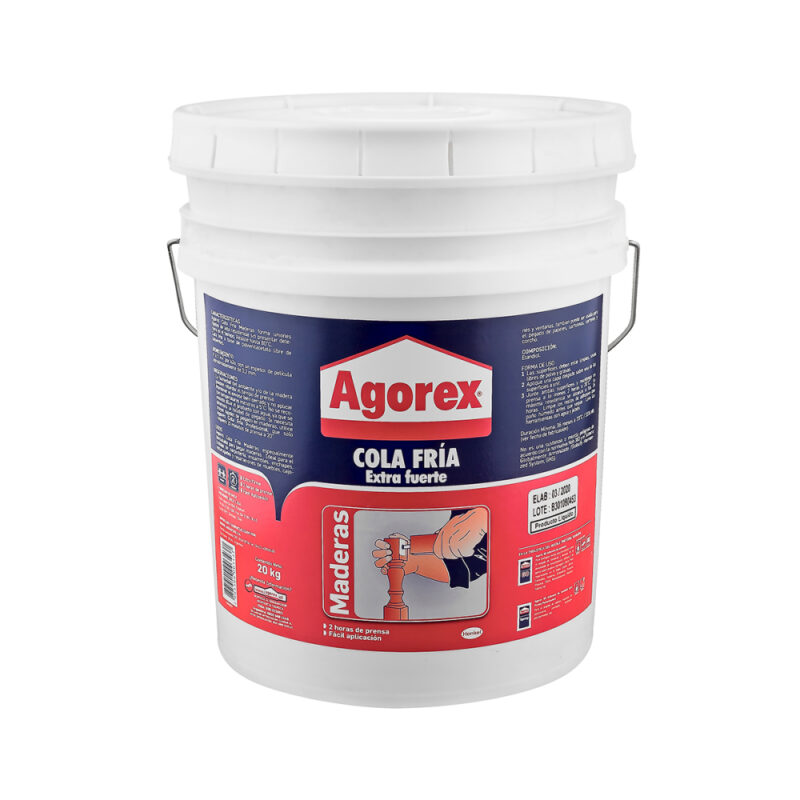 Cola fria Agorex extra fuerte madera 20kg balde