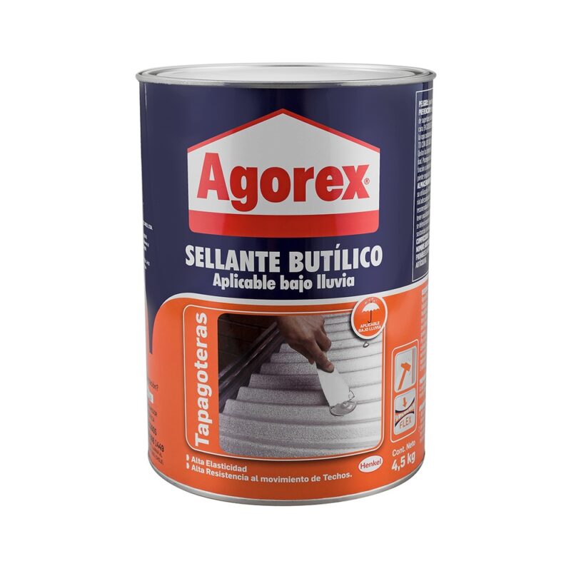 Tapagoteras Agorex sellante butílico 4.5kg tarro