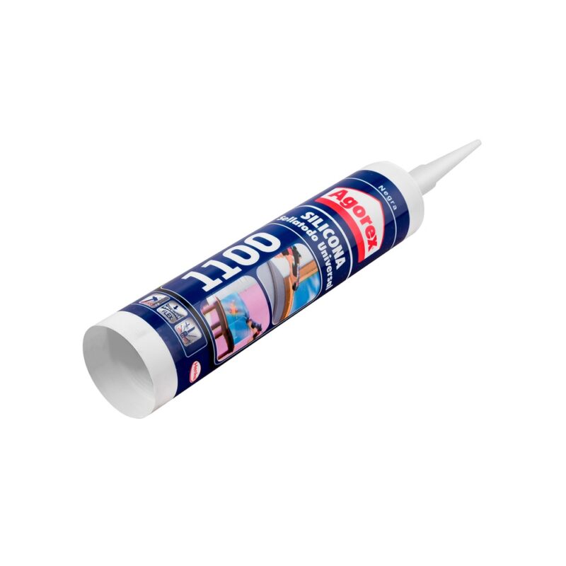 Silicona Agorex sellatodo universal 1100 300ml negro cartuch