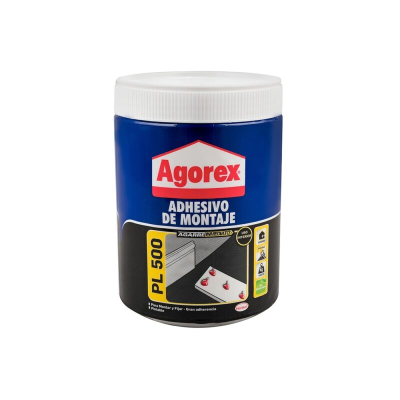 Adhesivo de montaje Agorex PL500 800gr pote