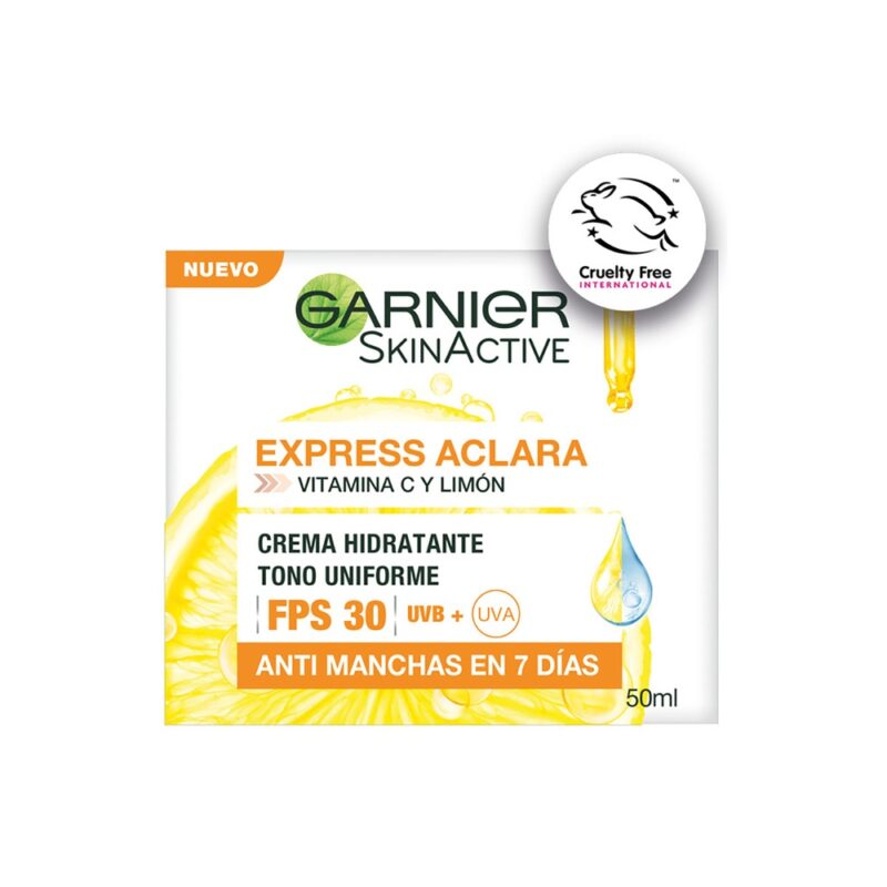 Crema Garnier skin active hidratante express aclara 50ml