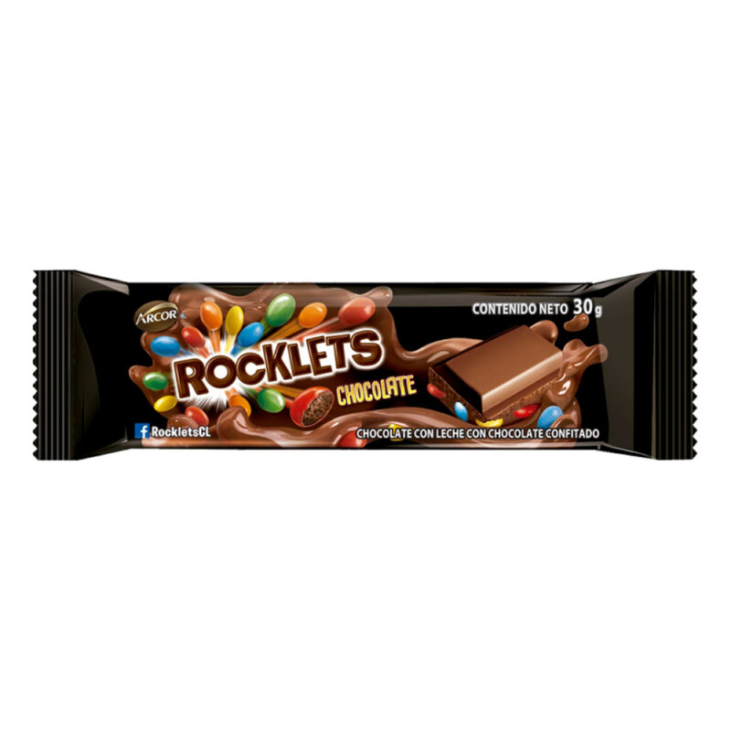 Tableta Rocklets chocolate leche display 24 x 30g