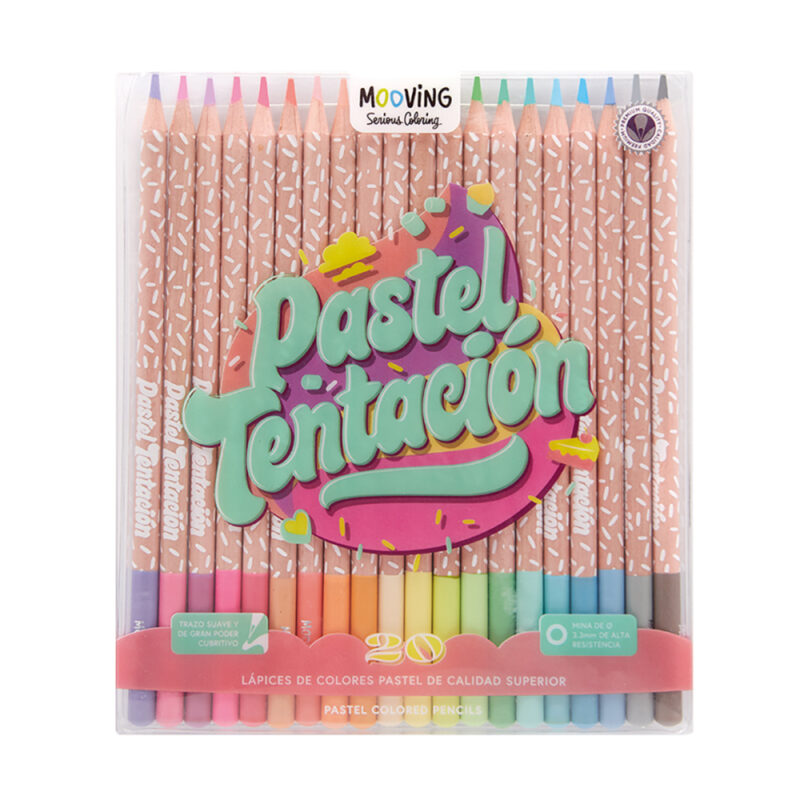 Lapiz color premium 20 colores pastel