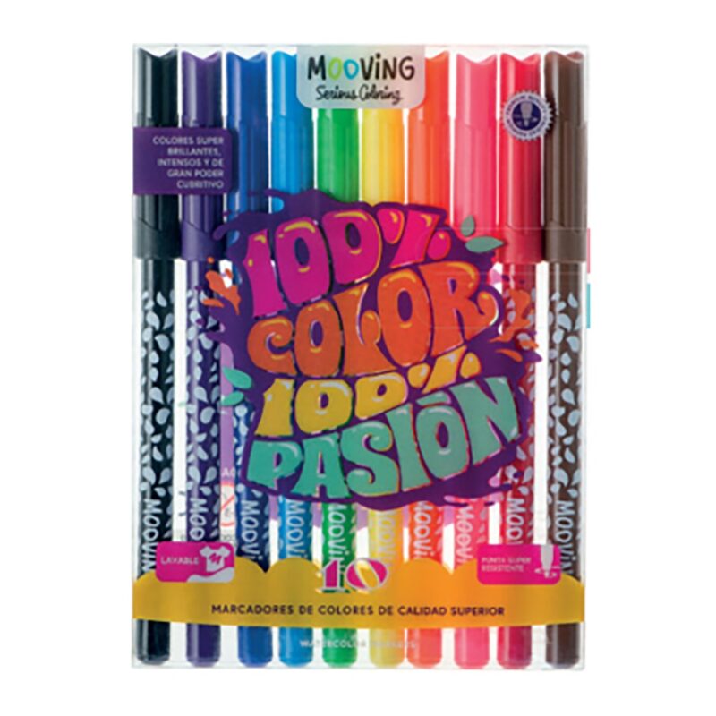 Estuche 10 marcadores colores surtidos Premuim