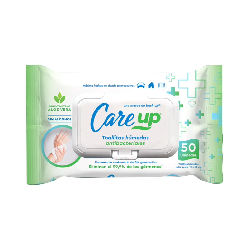 Toallas antibacterial Care Up clean x50ud