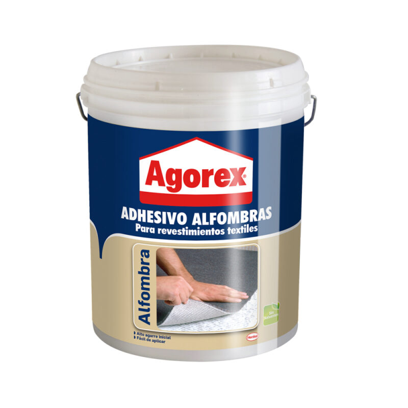 Adhesivo agorex alfombra 4.5kg revestimiento textiles