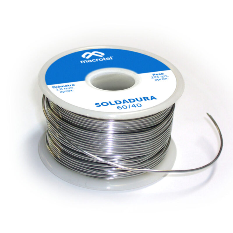 Soldadura Macrotel 60/40, en rollo 223gr. aprox