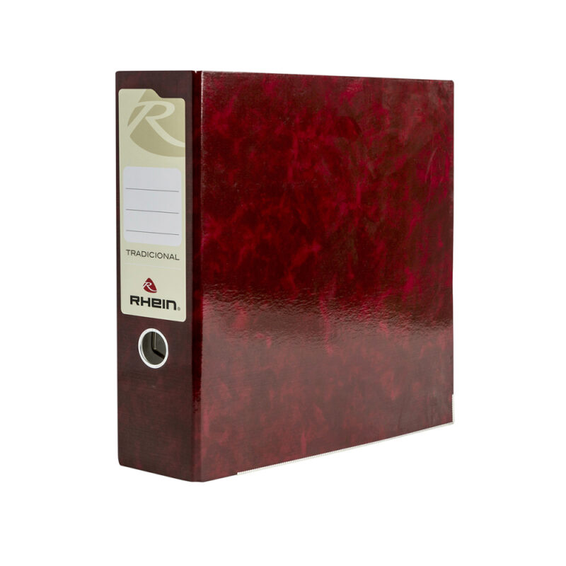 Archivador Rhein carta lomo a ncho burdeo x1ud