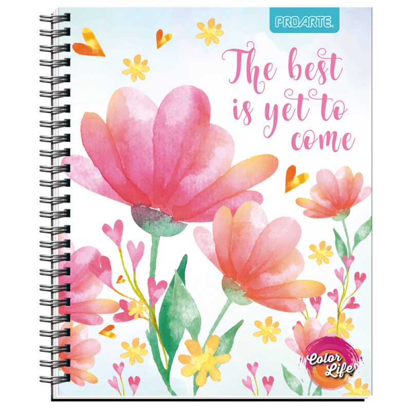 Cuaderno Proarte universal color life 100 hj 7mm x10ud