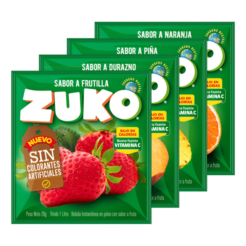 Jugos en Polvo ZUKO 10 X 20 gr
