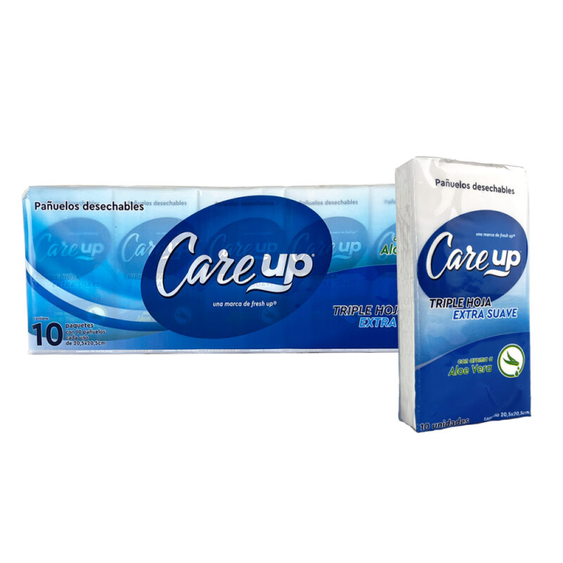Pañuelo Care Up desechable triple hoja 1x10ud