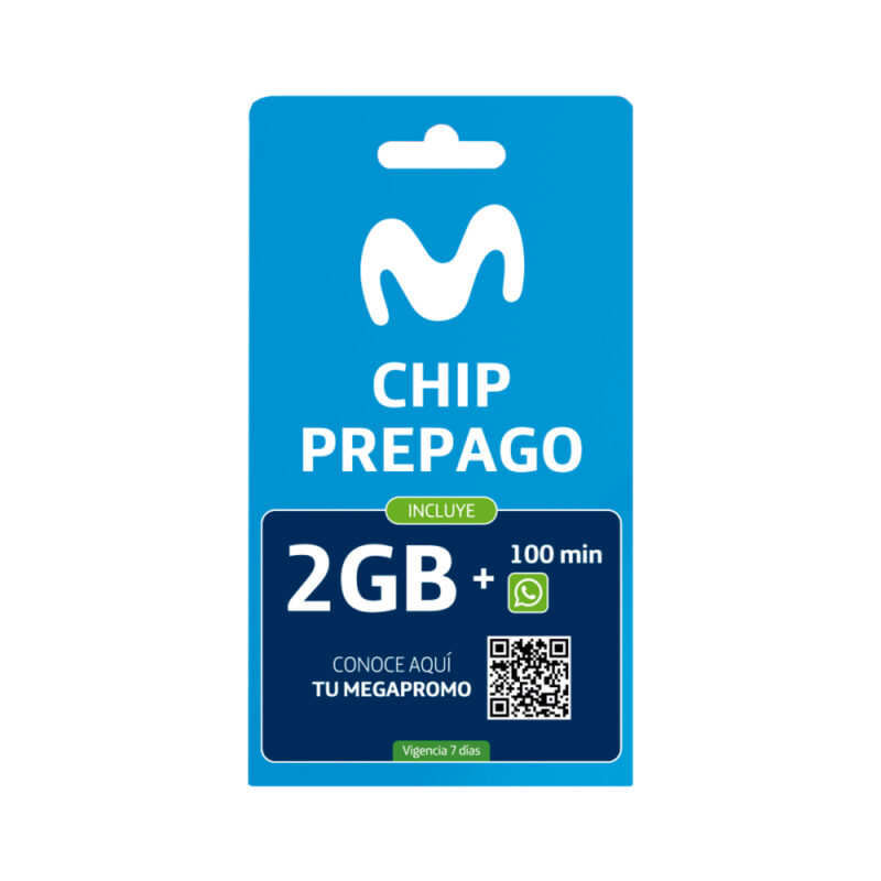 Sim Movistar Chip prepago x1ud