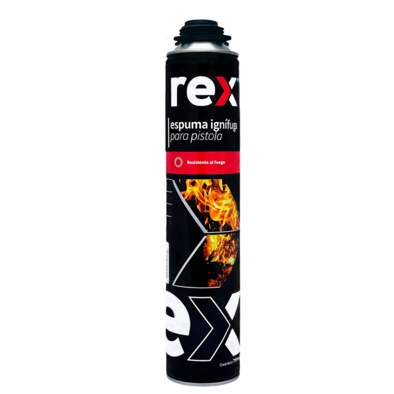 Espuma PU ignifuga Rex 750ml uso pistola