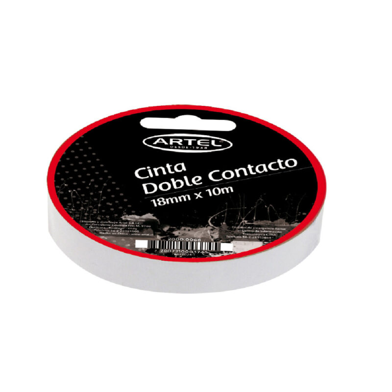 Cinta doble contacto 18mmx10mt Artel