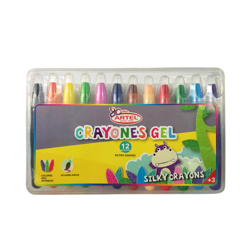 Estuche 12 crayones Gel